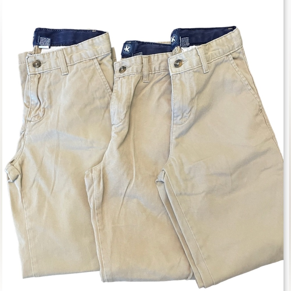 3 pairs J. Khaki boys pants, size 12 slim